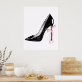 Cute Girly Bow Wall Poster (Küche)