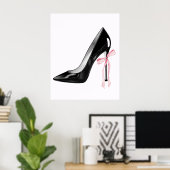 Cute Girly Bow Wall  Poster (Heimbüro)