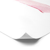 Cute Girly Bow Wall Poster (Ecke)