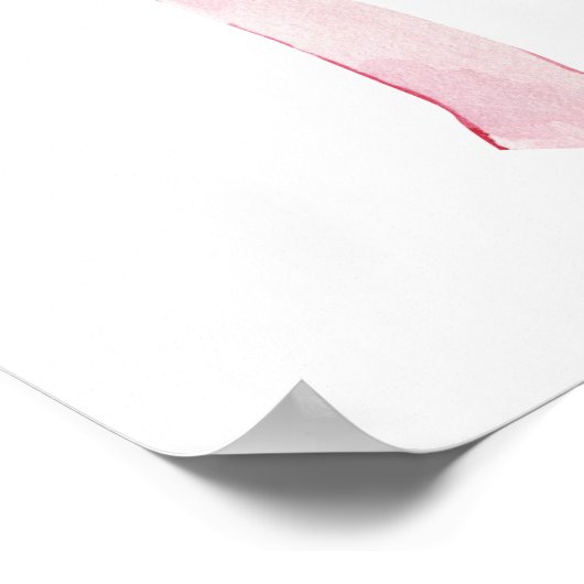 Cute Girly Bow Wall  Poster (Ecke)