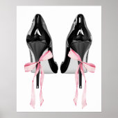 Cute Girly Bow Wall Poster (Vorne)