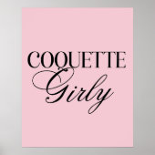 Cute Girly Bow Wall Poster (Vorne)