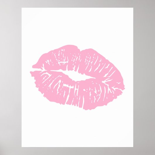 Cute Girly Bow Wall  Poster (Vorne)