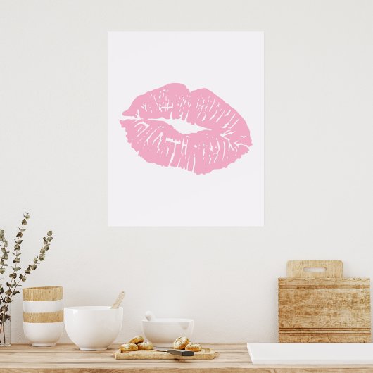 Cute Girly Bow Wall Poster (Küche)