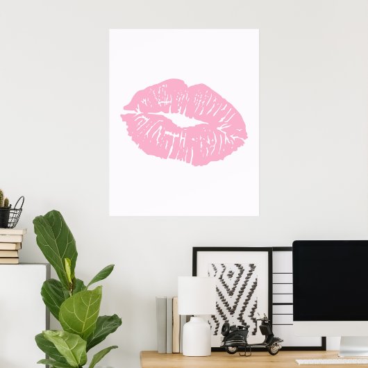 Cute Girly Bow Wall  Poster (Heimbüro)