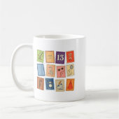 Cute Girly Christmas Pajama Music Album Stamp Aest Kaffeetasse (Links)