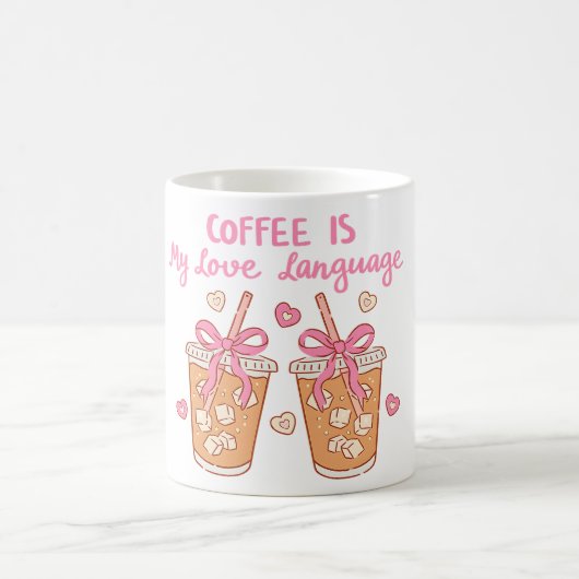 Cute Girly Coffee Lover Kaffeetasse (Mittel)