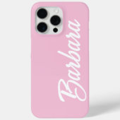 Cute Girly Custom Blush Pink Name  Case-Mate iPhone Hülle (Rückseite)