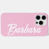 Cute Girly Custom Blush Pink Name  Case-Mate iPhone Hülle (Rückseite (Horizontal))