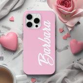 Cute Girly Custom Blush Pink Name  Case-Mate iPhone Hülle