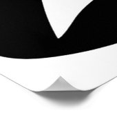 Cute Girly Ghost Halloween Trick or Treat Poster (Ecke)