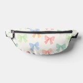 Cute Girly Pastel Coquette Bow Pattern Bauchtasche (Ablage )