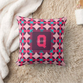 Cute Girly Patterned Pink Pillow Kissen (Decke)