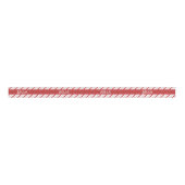 Cute Girly Red and Pink Xmas Candy Cane Stripes Ripsband (Vorderseite)