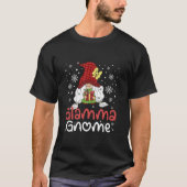 Cute Glamma Gnome Christmas Buffalo Plaid Gnomes X T-Shirt (Vorderseite)