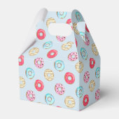 Cute Glazed Doughnut Pattern Light Blue Geschenkschachtel (Vorderseite)