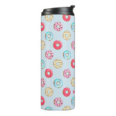 Cute Glazed Doughnut Pattern Personalised Thermosbecher (Nach links gedreht)