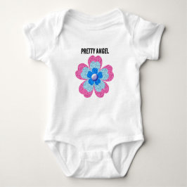 Cute glitter floral blooming garden  baby strampler