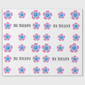Cute glitter floral blooming garden geschenkpapier (Flach)
