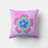 Cute glitter floral blooming garden kissen (Rückseite)