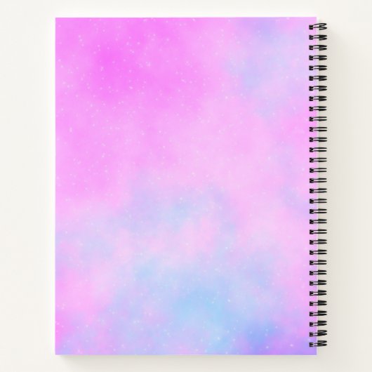 Cute glitter floral blooming garden notizblock (Rückseite)