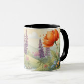Cute gnome and hedgehog floral mug  tasse (VorderseiteRechts)