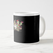 Cute Gnome Cactus Stuck On You Word Pun Playful De Jumbo-Tasse (Vorderseite Rechts)