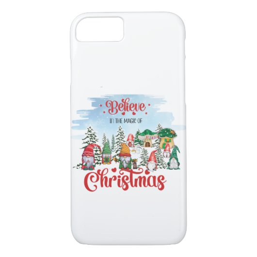 Cute Gnome Celebrating Christmas Holiday Case-Mate iPhone Hülle (Rückseite)