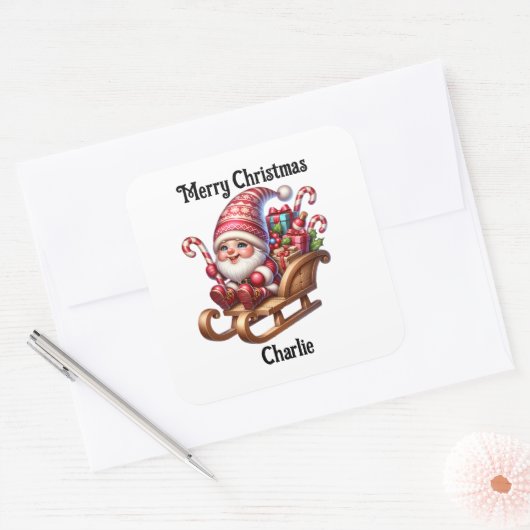 Cute gnome Christmas holiday Sticker (Umschlag)