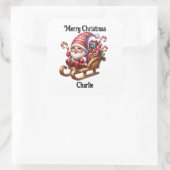 Cute gnome Christmas holiday Sticker (Tasche)