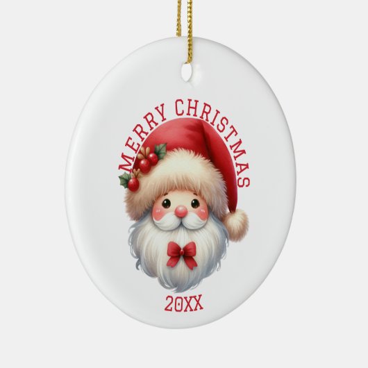 Cute Gnome Christmas Keramik Ornament (Rechts)