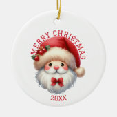 Cute Gnome Christmas Keramik Ornament (Vorne)