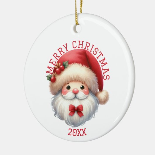 Cute Gnome Christmas Keramik Ornament (Links)