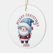Cute Gnome Christmas Keramik Ornament (Links)
