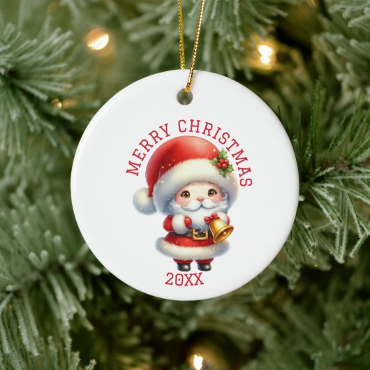 Cute Gnome Christmas Keramik Ornament (Baum)