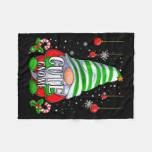 Cute Gnome Christmas Pajamas Matching Family Group Fleecedecke (Vorderseite (Horizontal))