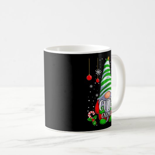 Cute Gnome Christmas Pajamas Matching Family Group Kaffeetasse (VorderseiteRechts)
