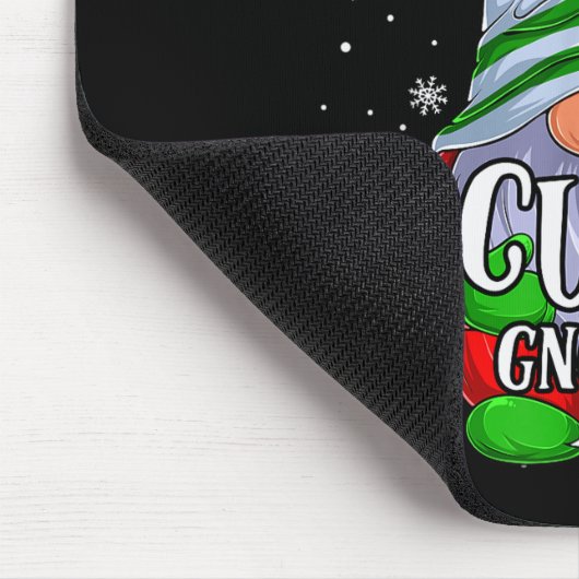 Cute Gnome Christmas Pajamas Matching Family Group Mousepad (Ecke)