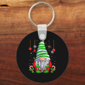 Cute Gnome Christmas Pajamas Matching Family Group Schlüsselanhänger (Vorderseite)