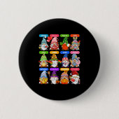 Cute Gnome Every Season Holiday Gnomes 12 Months O Button (Vorderseite)