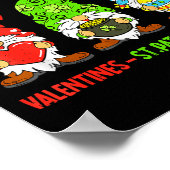 Cute Gnome Happy Valentines St Patricks Easter Hol Poster (Ecke)