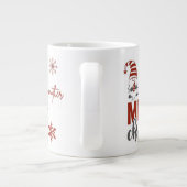 Cute Gnome Merry Christmas Coffee Mug Jumbo-Tasse (Rückseite)
