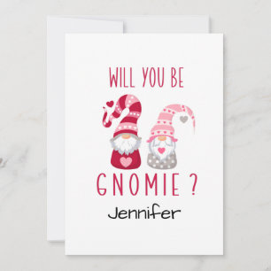 Cute Gnome Personalized Romanitic Valentine Feiertagskarte