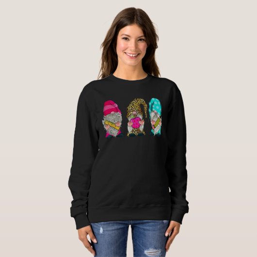 Cute Gnomes Back To School Teacher And Students Sweatshirt (Vorne ganz)