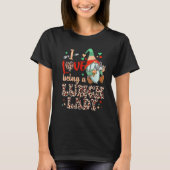 Cute Gnomes I Have Being A Lunch Lady With Leopard T-Shirt (Vorderseite)