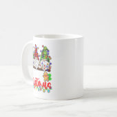 Cute Gnomes Merry Christmas Light Family Gnome Xma Kaffeetasse (Vorderseite Links)