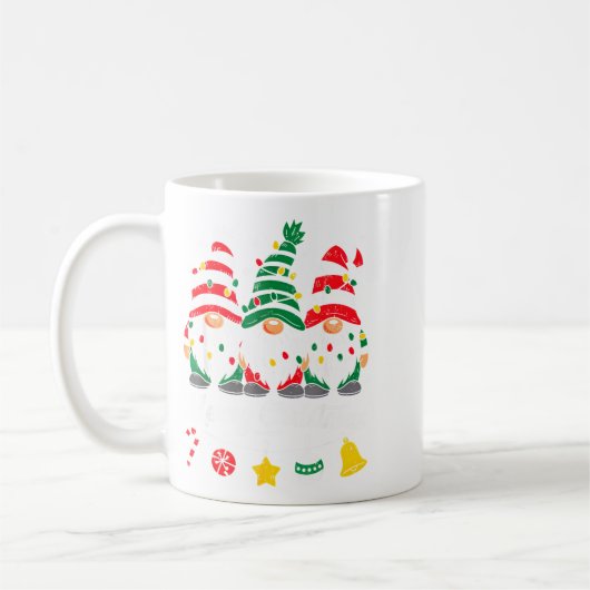 Cute Gnomes Merry Christmas Light Family Gnome Xma Kaffeetasse (Links)