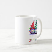 Cute Gnomes Merry Christmas Light Family Gnome Xma Kaffeetasse (VorderseiteRechts)