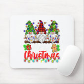 Cute Gnomes Merry Christmas Light Family Gnome Xma Mousepad (Mit Mouse)
