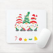 Cute Gnomes Merry Christmas Light Family Gnome Xma Mousepad (Mit Mouse)